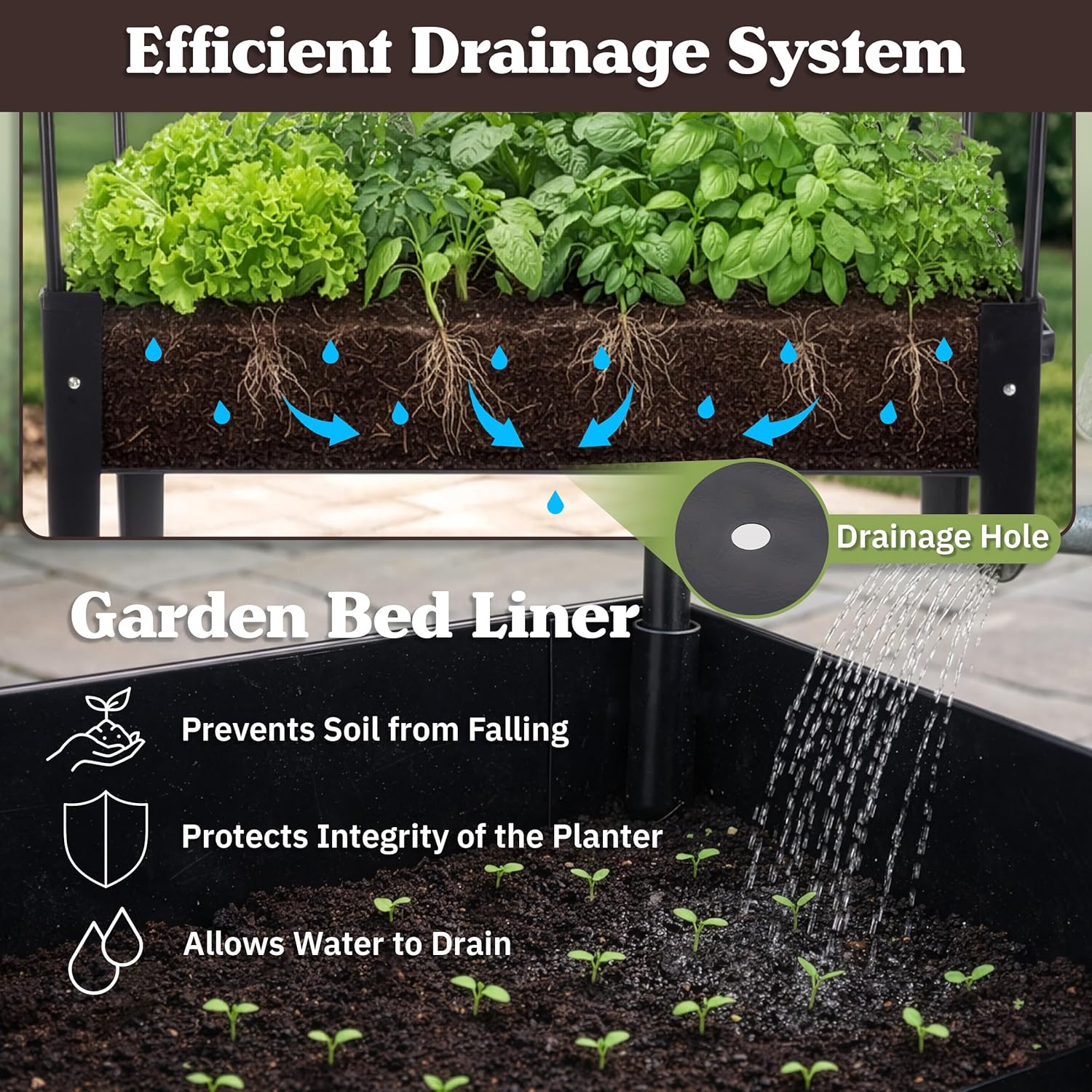 Raised Garden Bed with Cover - 31.5”x15.75”x47.25” Metal Elevated Planter Box with Legs, Greenhouse Cover, Wheels, and Storage Shelf - for Growing Flowers, Vegetables, or Herbs by Pure Garden (Black)