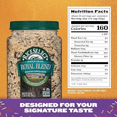 Miniatura 5 de RiceSelect Texmati Brown & Wild Rice Royal Blend, 28 onzas (paquete de 1)