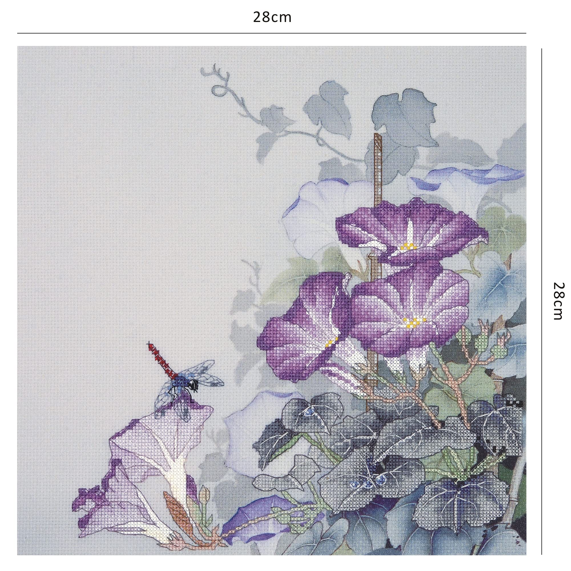 Amazon.com: Xiu Crafts 計數十字繡套組- Morning Glory