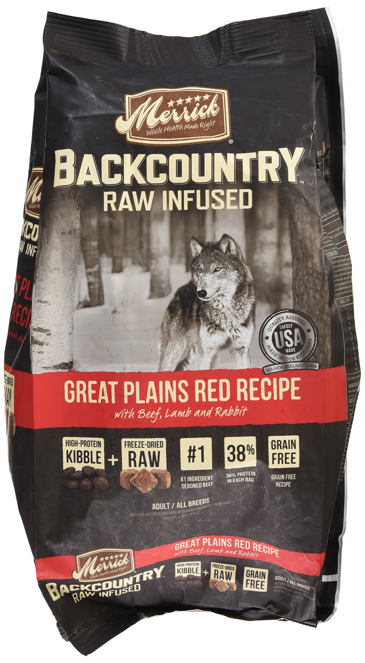Merrick Backcountry Great Plains Red Mięso Raw-Infused Sucha karma dla psów