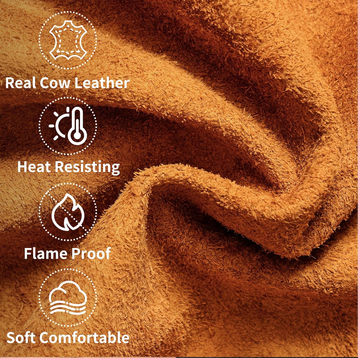 Welding Head Cover, Real Cow Leather Welding Hood Heat & Flame Resistant to Protect Welder Head From Spark Burn in Metal Processing Casting or Cutting, Can Be Used with Welding Helmet, Black