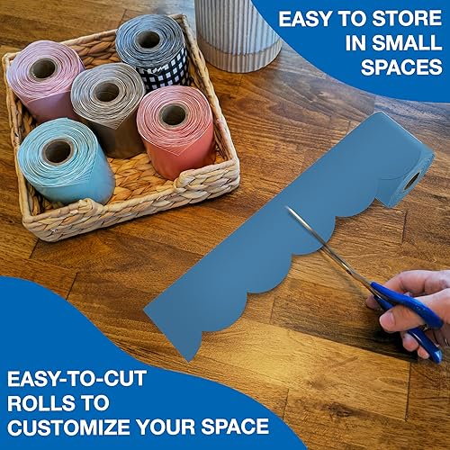 Vista 232 de Carson Dellosa Grow Together - Bordes de madera clara para tablón de anuncios de 65 pies, 1 rollo de ribete natural para pizarra blanca, corcho