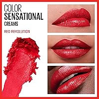 Vista 130 de Maybelline Color Sensational Lipstick, Lip Makeup, Cream Finish, Hydrating Lipstick, Rum Riche, Deep Nude ,1 Count #BLUSHING BUD