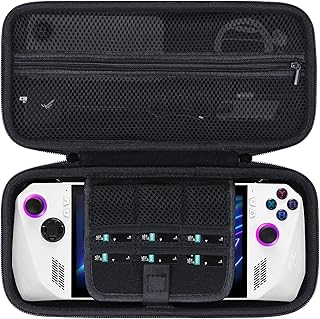Lebakort Storage Case Compatible with ASUS ROG Ally X / ASUS ROG Ally Z1 / ASUS ROG Ally Z1 Extreme Gaming Handheld Console and Accessories (Black Case)