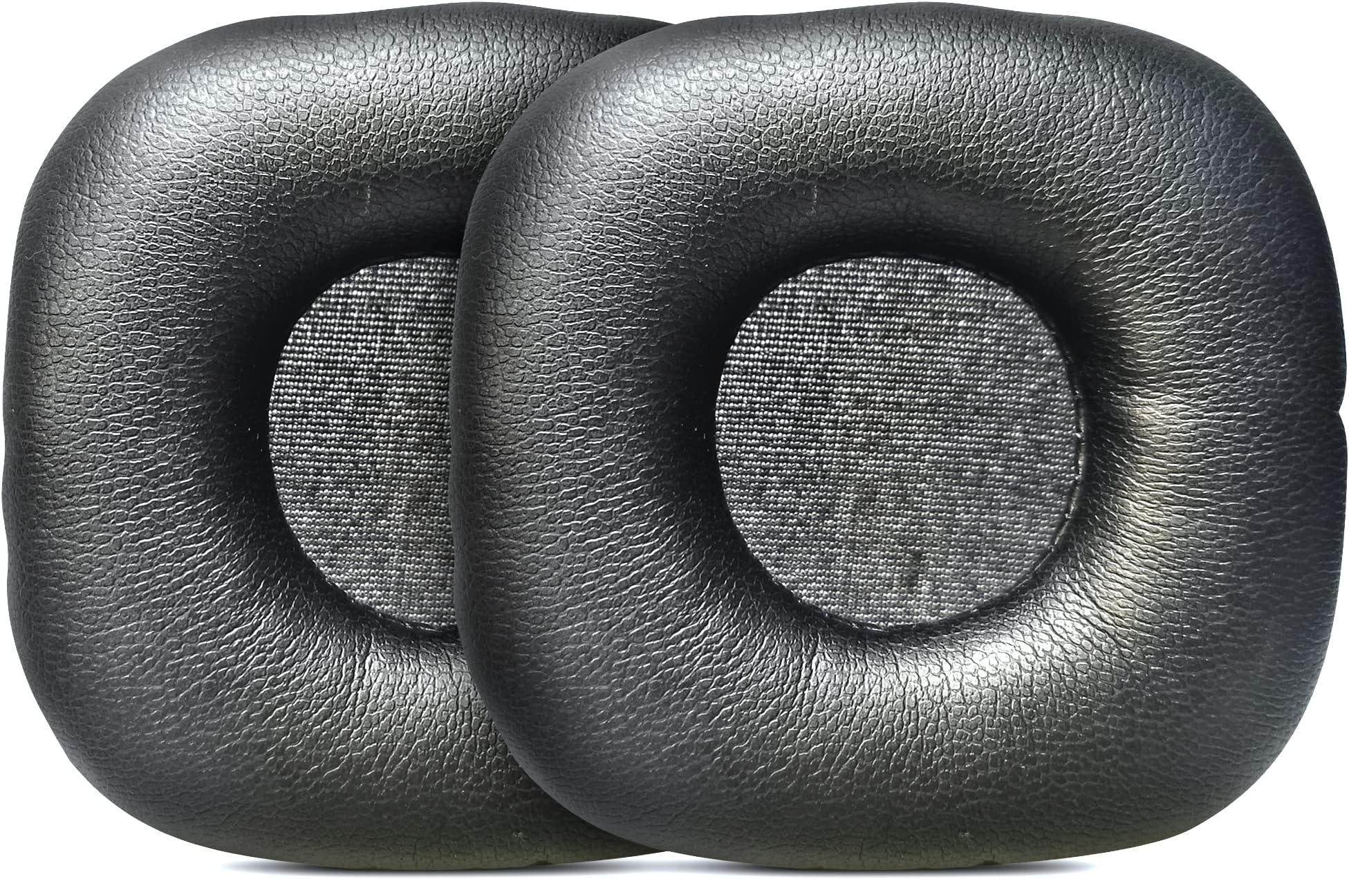 Protein Leather Replacement Ear Pads Cushions Compatible with Marshall Major, Boat Rockerz 600 Headset Headphone - Black