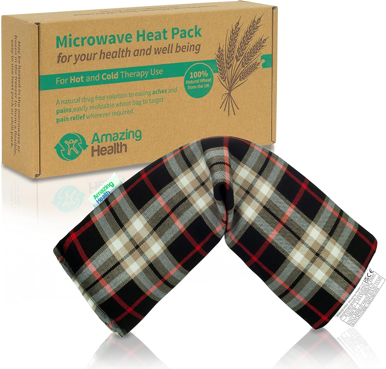 Amazing Health Wheat Bags Microwavable Hot and Cold Pack for Men and