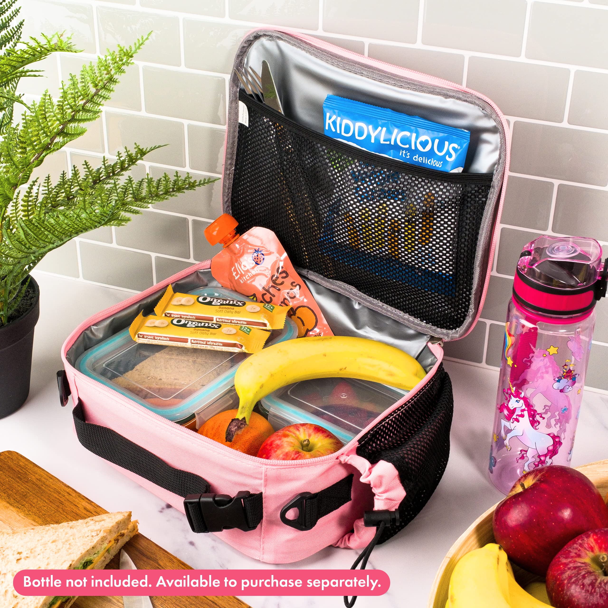 LUCKYEAH - Borsa termica termica per il pranzo con motivo a unicorno, ideale per bambini, ragazze, uomini, adulti, lavoro, scuola, picnic