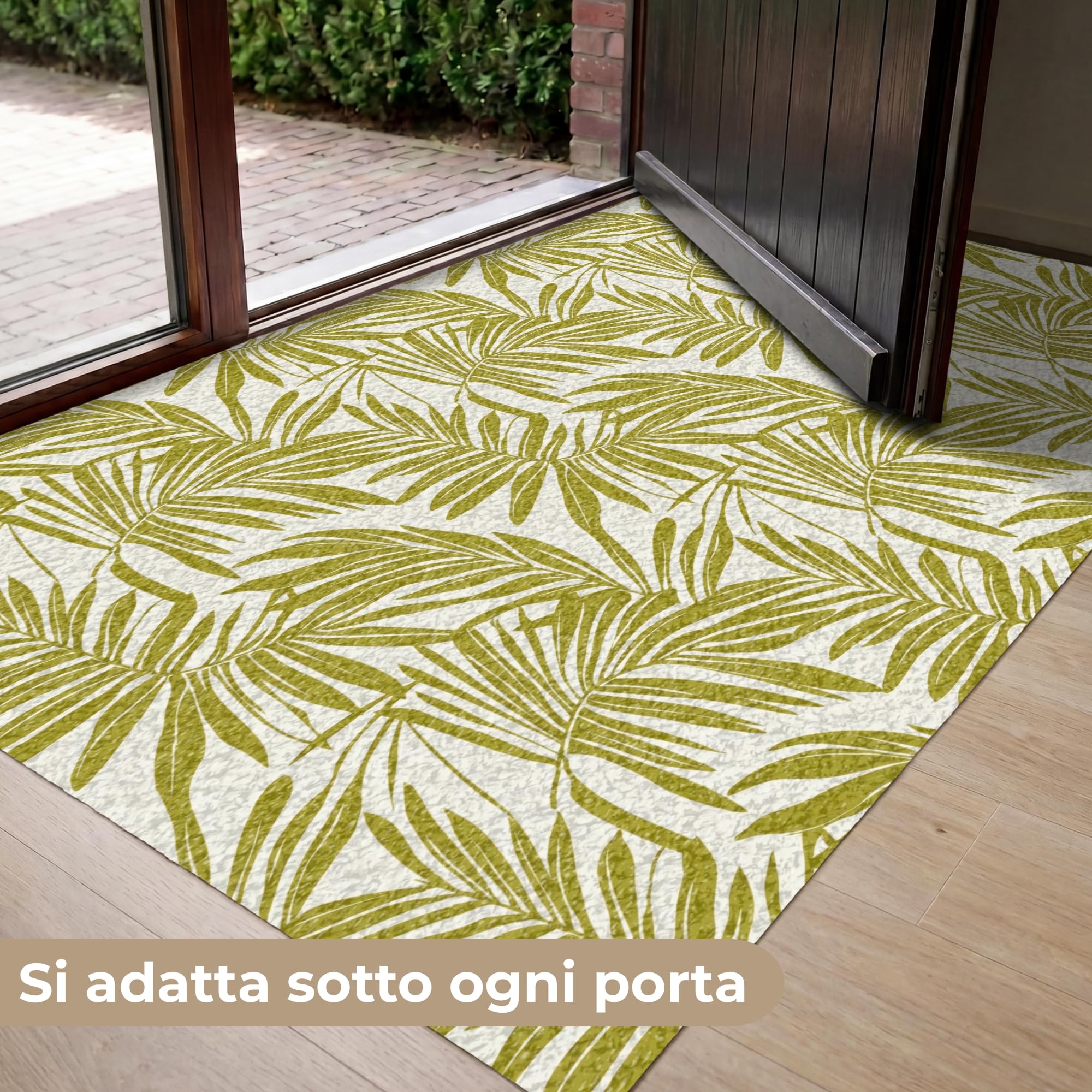 MuchoWow© Zerbino Zerbini Tappeto Ingresso Esterni Pizza Città Vino Rosa | 90x150 cm - Prosecco Stretto Calcio Birra Home Amore Famiglia