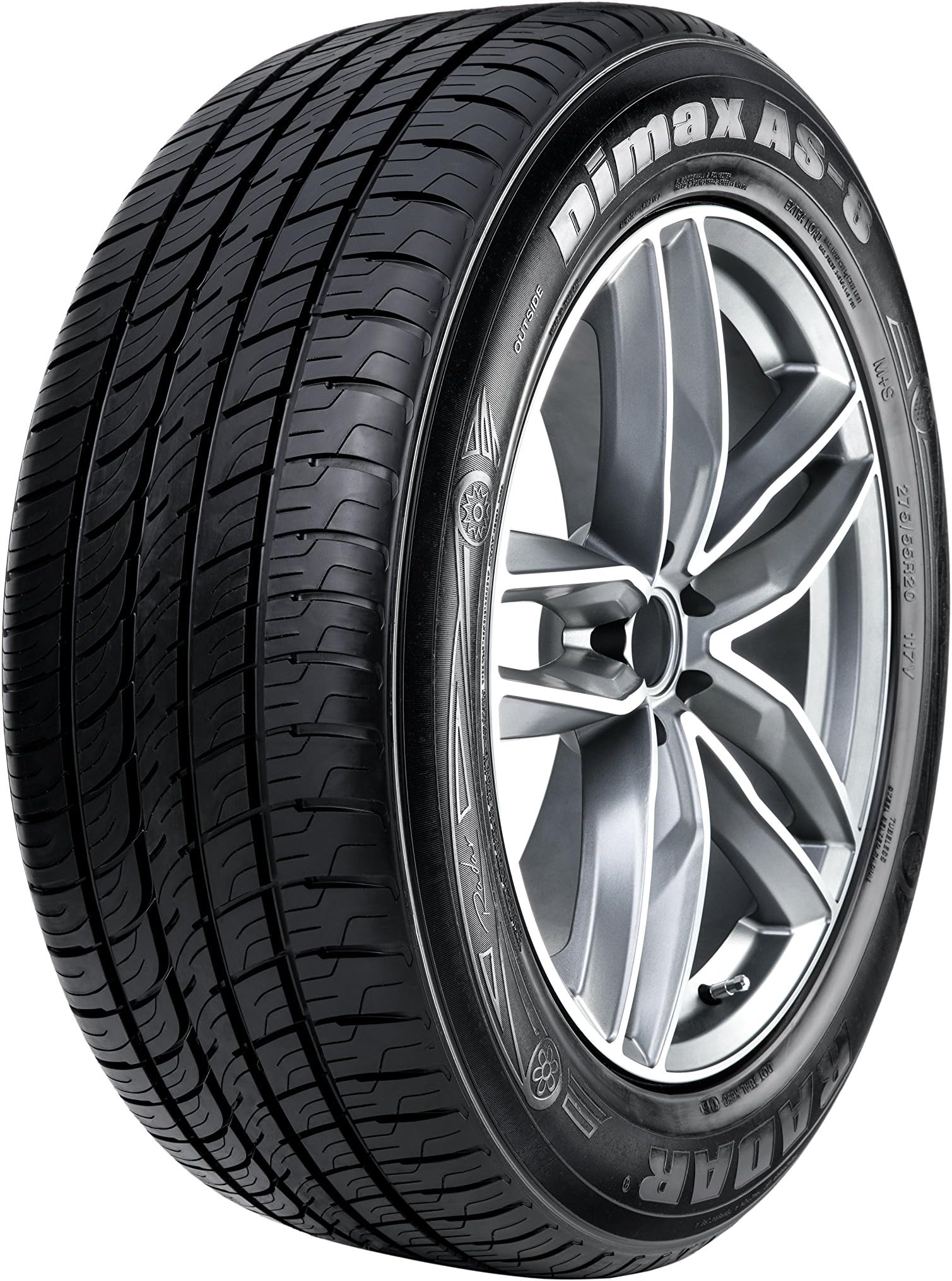 225/45R18 RADAR DIMAX AS-8 95W XL M+S 460AA**50K**+ROAD HAZARD
