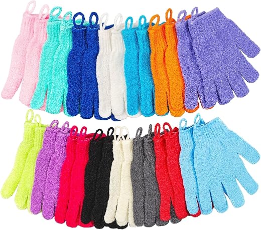 Colorful Exfoliating Shower Gloves - 30 Pcs