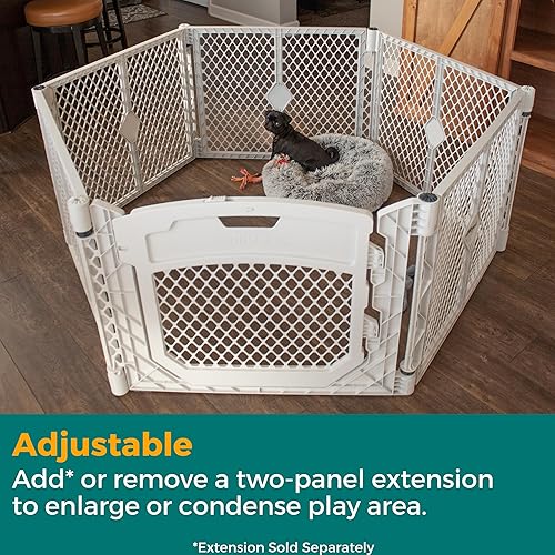 Vista 19 de MyPet Extensión de 2 paneles para paso de petyard: fabricado en Estados Unidos. Independiente. Aumenta el área de juego hasta 34 pies cuadrados