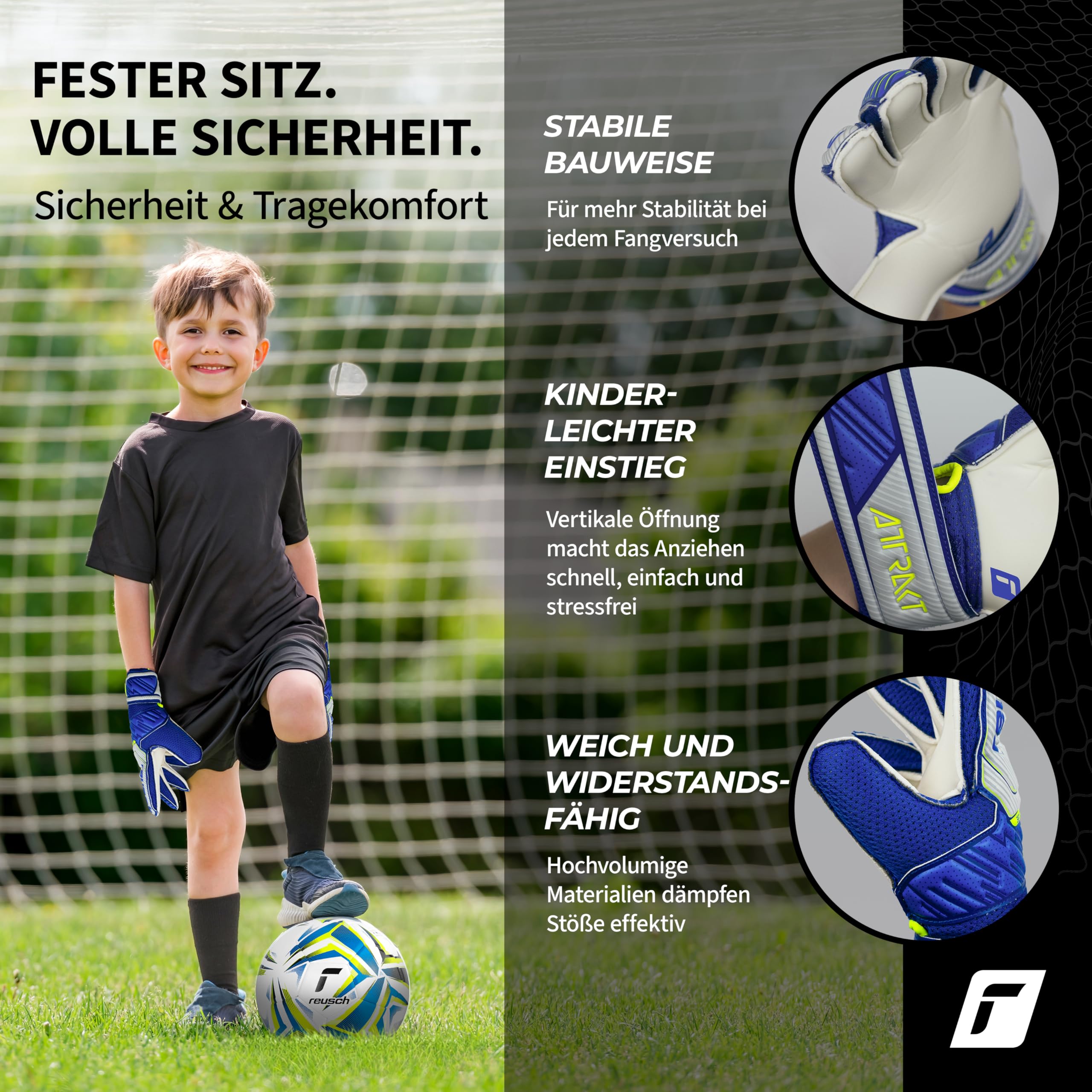 Reusch Attrakt Solidny Junior 5272515 6036