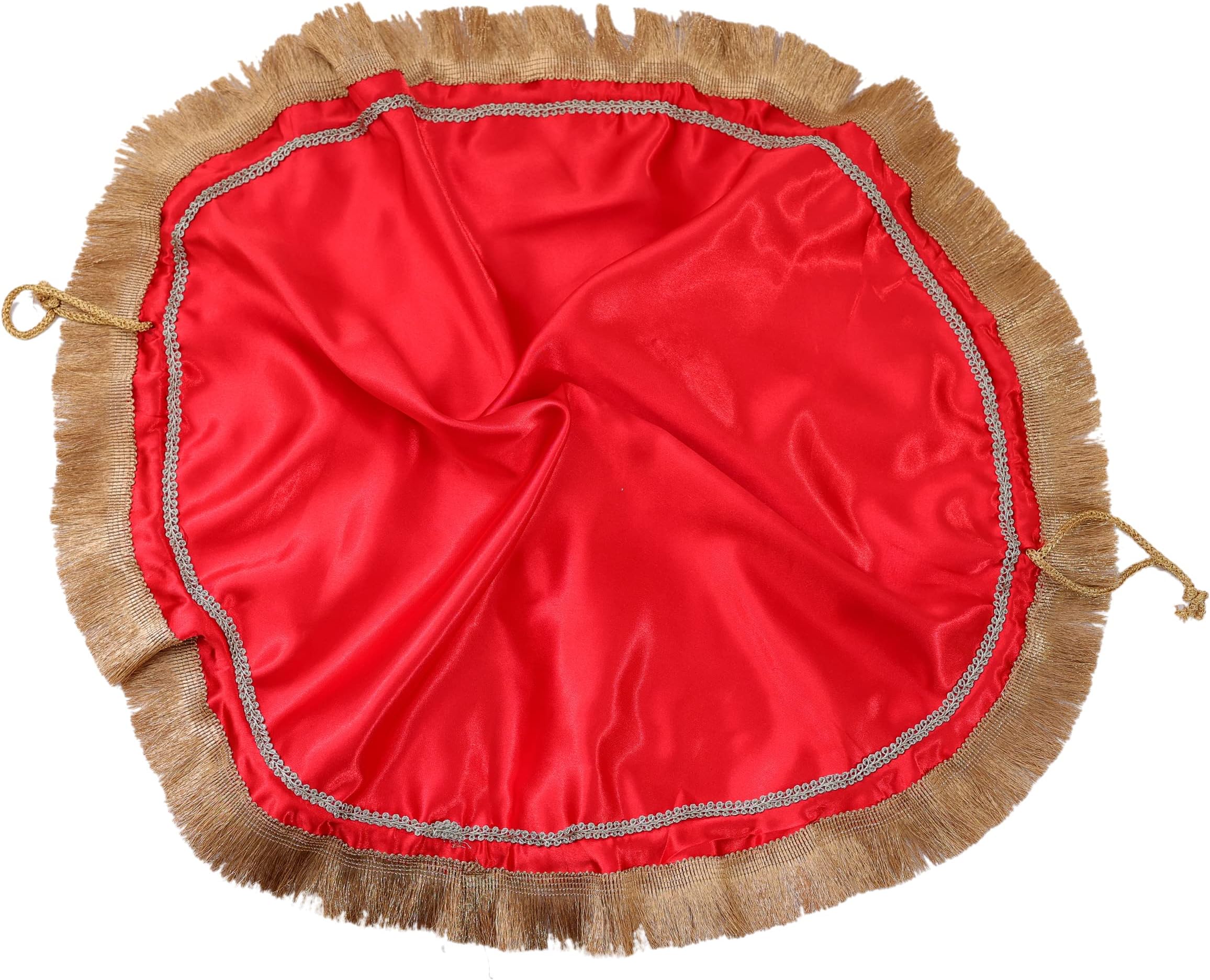 THE BRIDE MADEred large double layer Premium potli bag for wedding sagan, Red