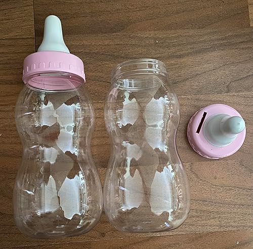 Miniatura 10 de Paradise Beach Hucha para biberones, divertida alcancía de PVC transparente para niños y niñas (azul)