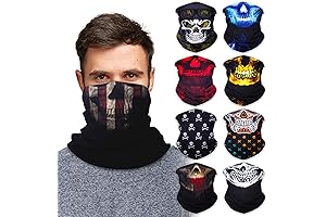 9-Pack Unisex Skull Neck Gaiter