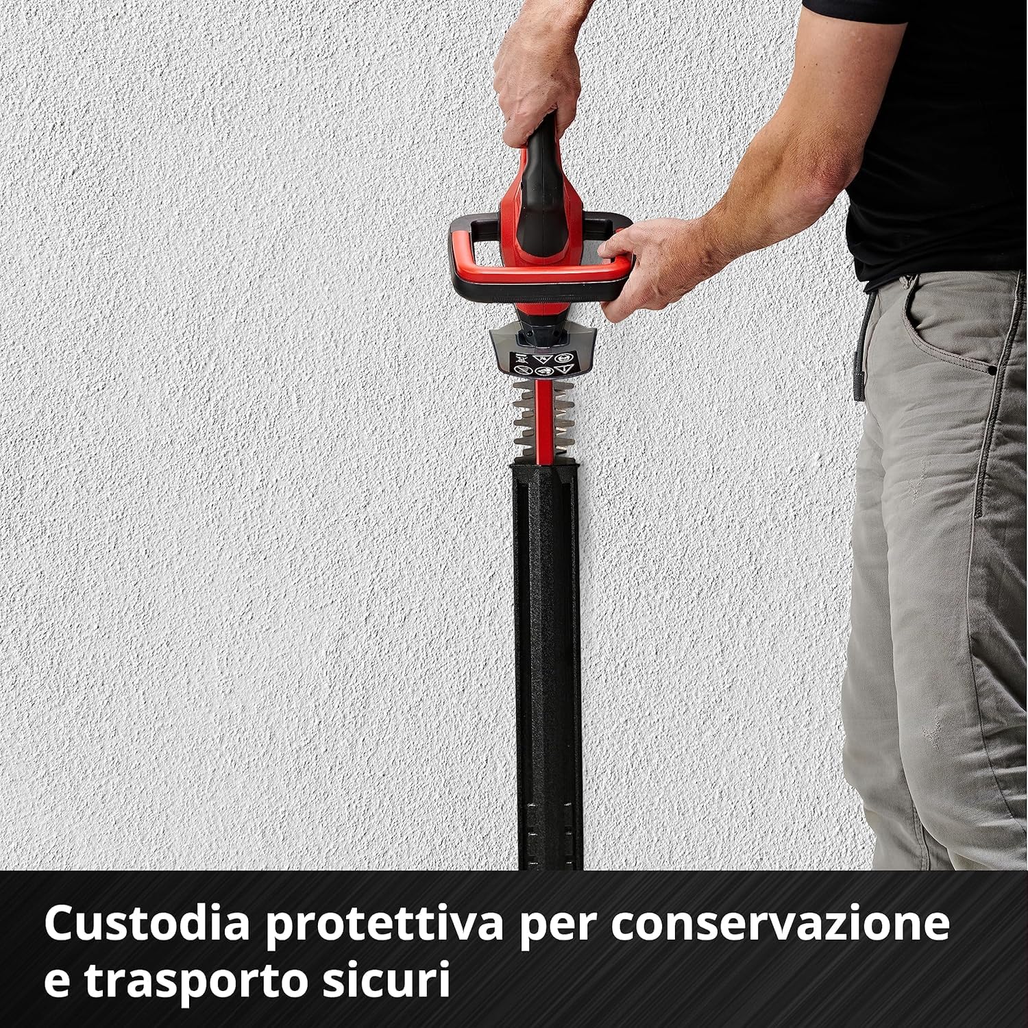 Einhell Tagliasiepi a batteria GC-CH 18/40 Li Solo Power X-Change (18 V, 40 cm lunghezza di taglio, 13 mm distanza tra i denti, maniglia ergonomica, senza batteria)