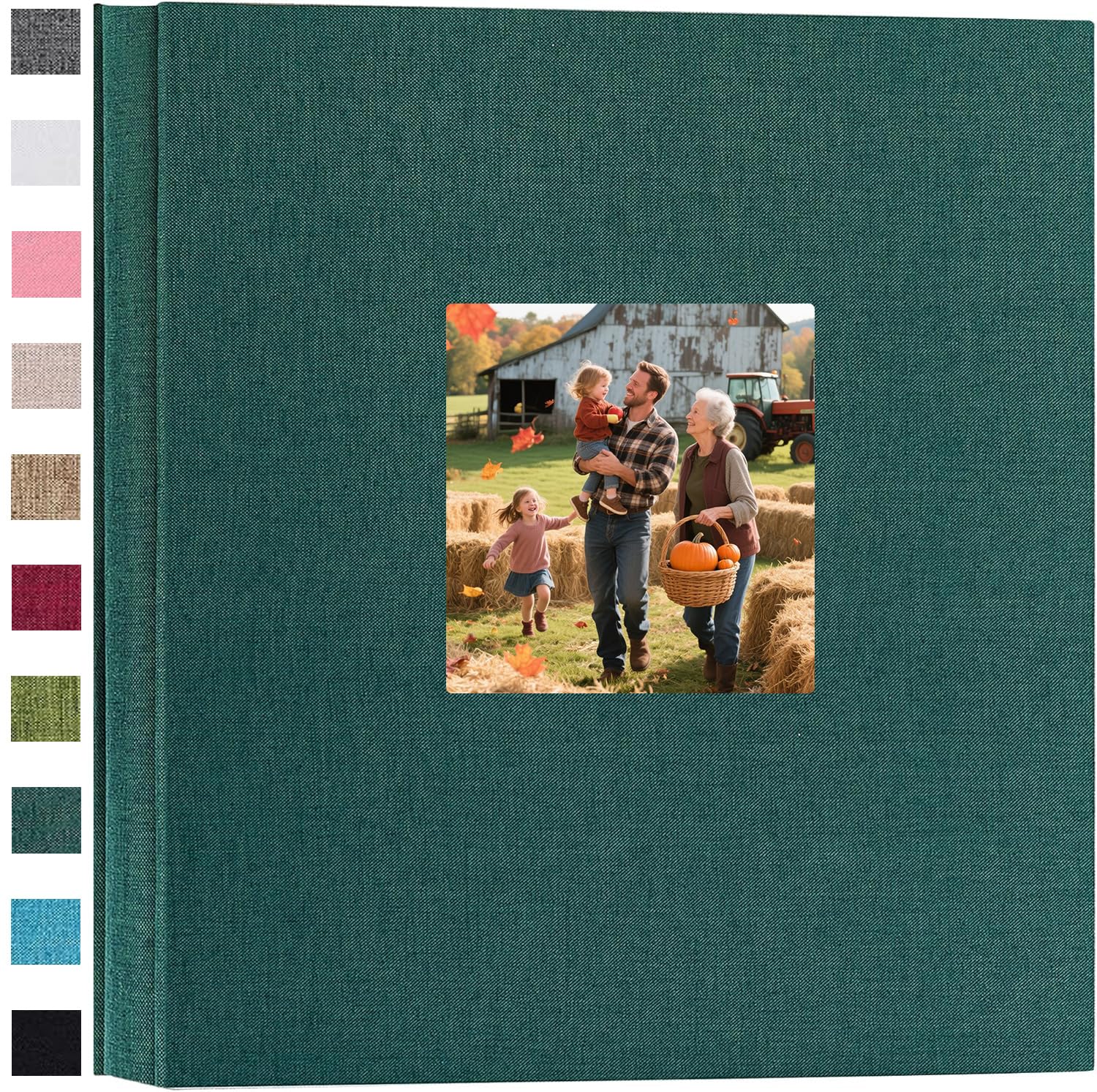 Ponping Linen Hardcover Photo Album 6x4 600 Photos Large Capacity for Family Wedding Anniversary Baby Vacation