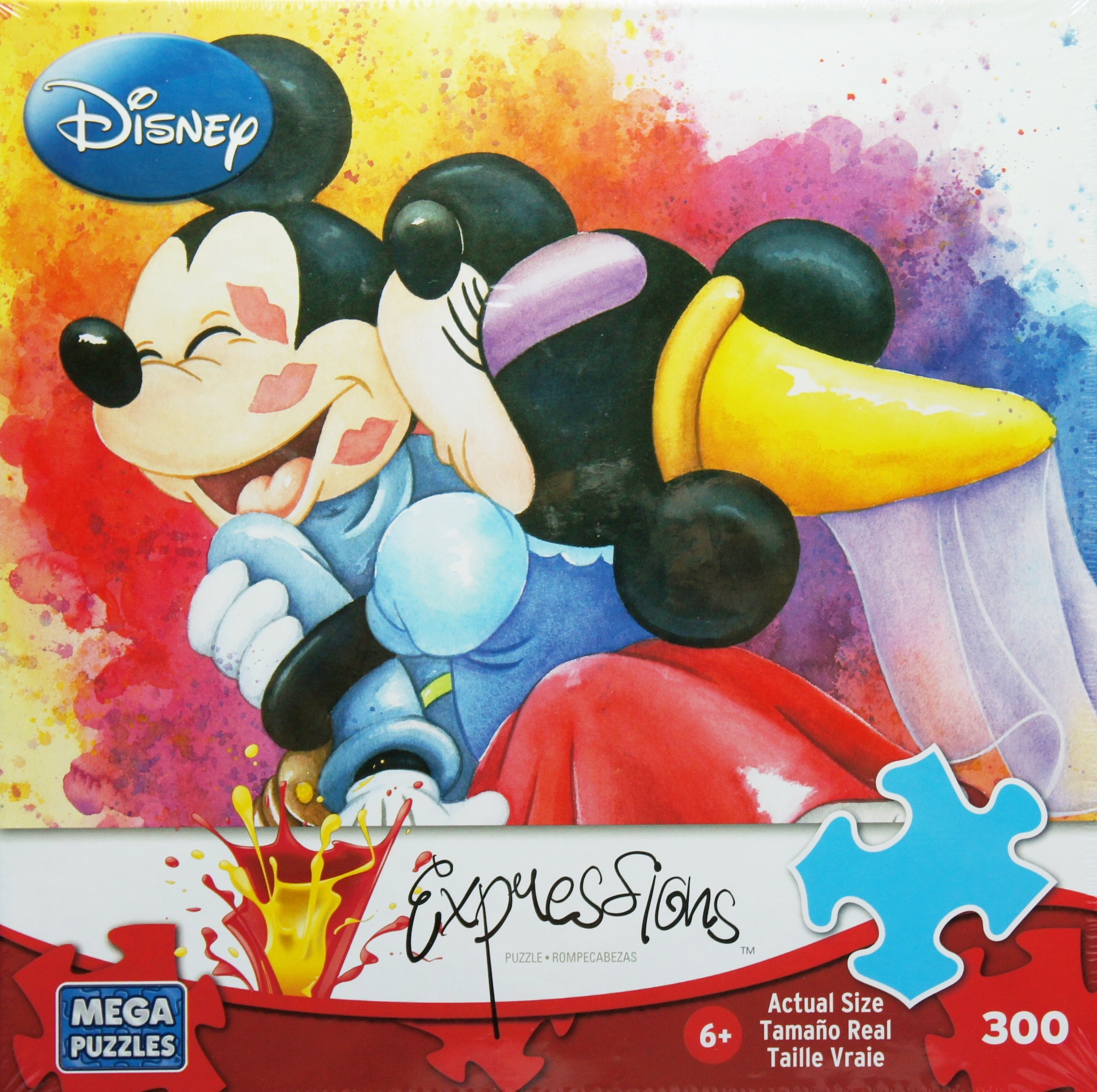 Amazon Com Disney Expressions We Re In Love 300 Piece Jigsaw Puzzle Made In Usa Puzzle Toys Games