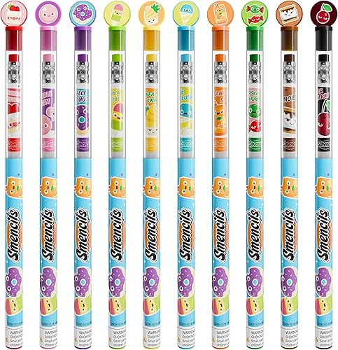 Miniatura 4 de Lápices de grafito (paquete de 2)  Lápices perfumados gourmet patentados HB #2, 10 unidades, regalos para niños, suministros escolares