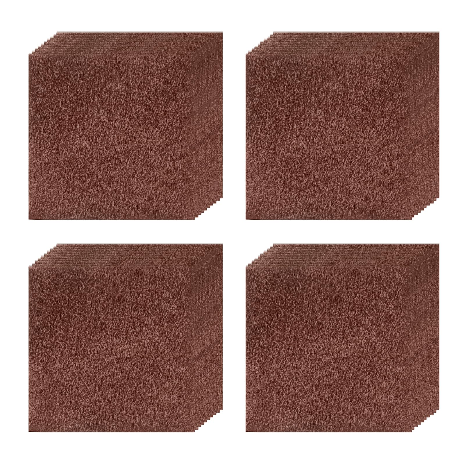 uxcell 100pcs Foil Candy Wrappers, 4 x 4 Inch Chocolate Bar Wrappers, Aluminum Foil Paper for Caramel Candy Packaging Decoration (Coffee, Orange Peel)