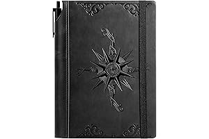 CAGIE Compass Leather Notebook Journal for Men