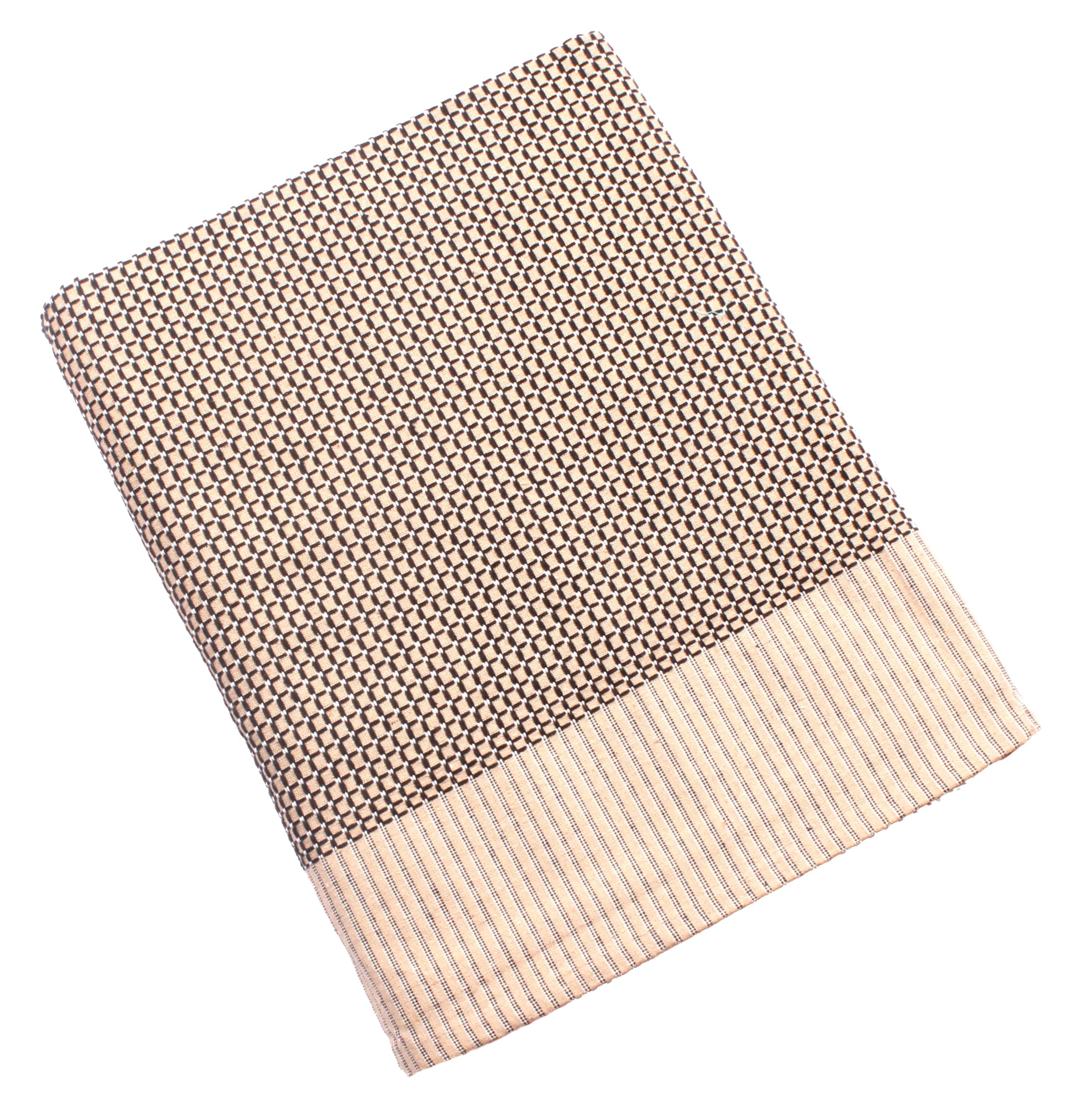 Sharan Elegance Single Size Cotton Blanket/Solapur Chaddar/Cotton Bedsheet/Reversible Blanket (60x90 inches) Set of 1 (Sandal) (B0CVDWX7B8) Amazon Price History, Amazon Price Tracker