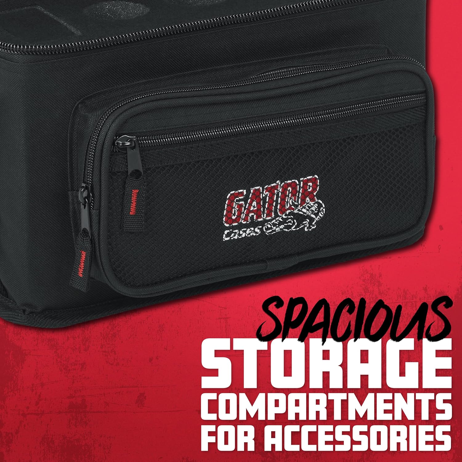 Gator Cases Padded Microphone Carry Bag; Holds up to (4) Wired Microphones. (GM-4)