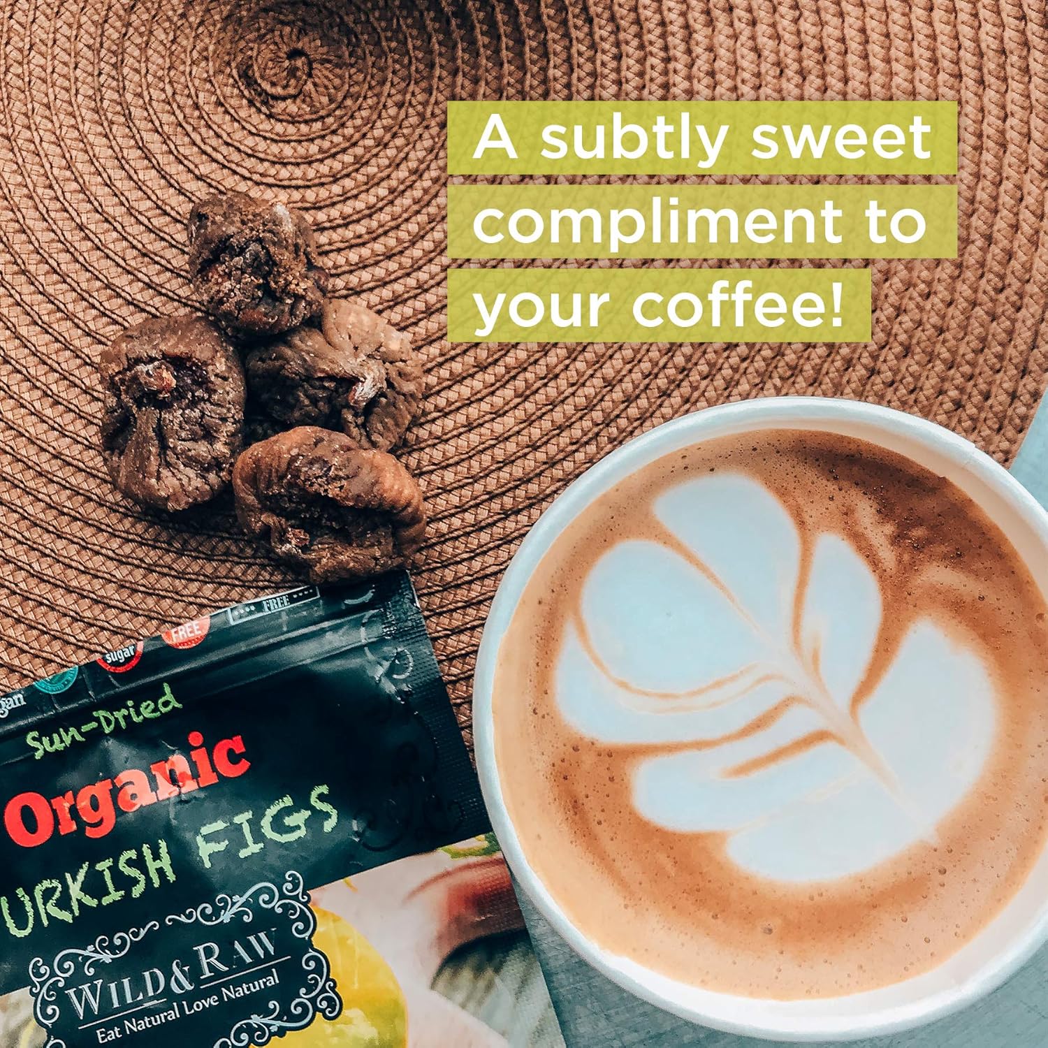 Organic Sun Dried Turkish Figs - 6oz (Pack of 6) - Kosher and Non-GMO