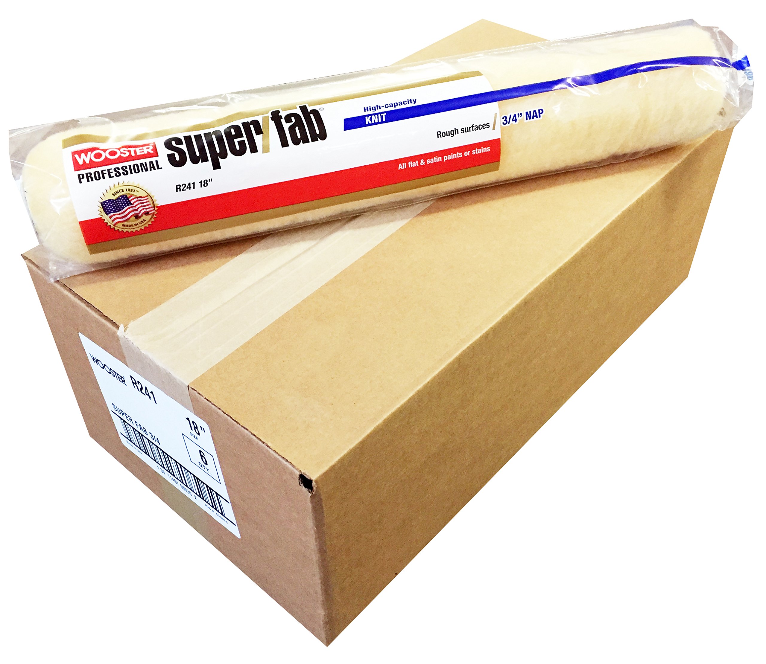 Amazon.com: Wooster Brush R241 18 inch Super/Fab 3/4 inch Nap