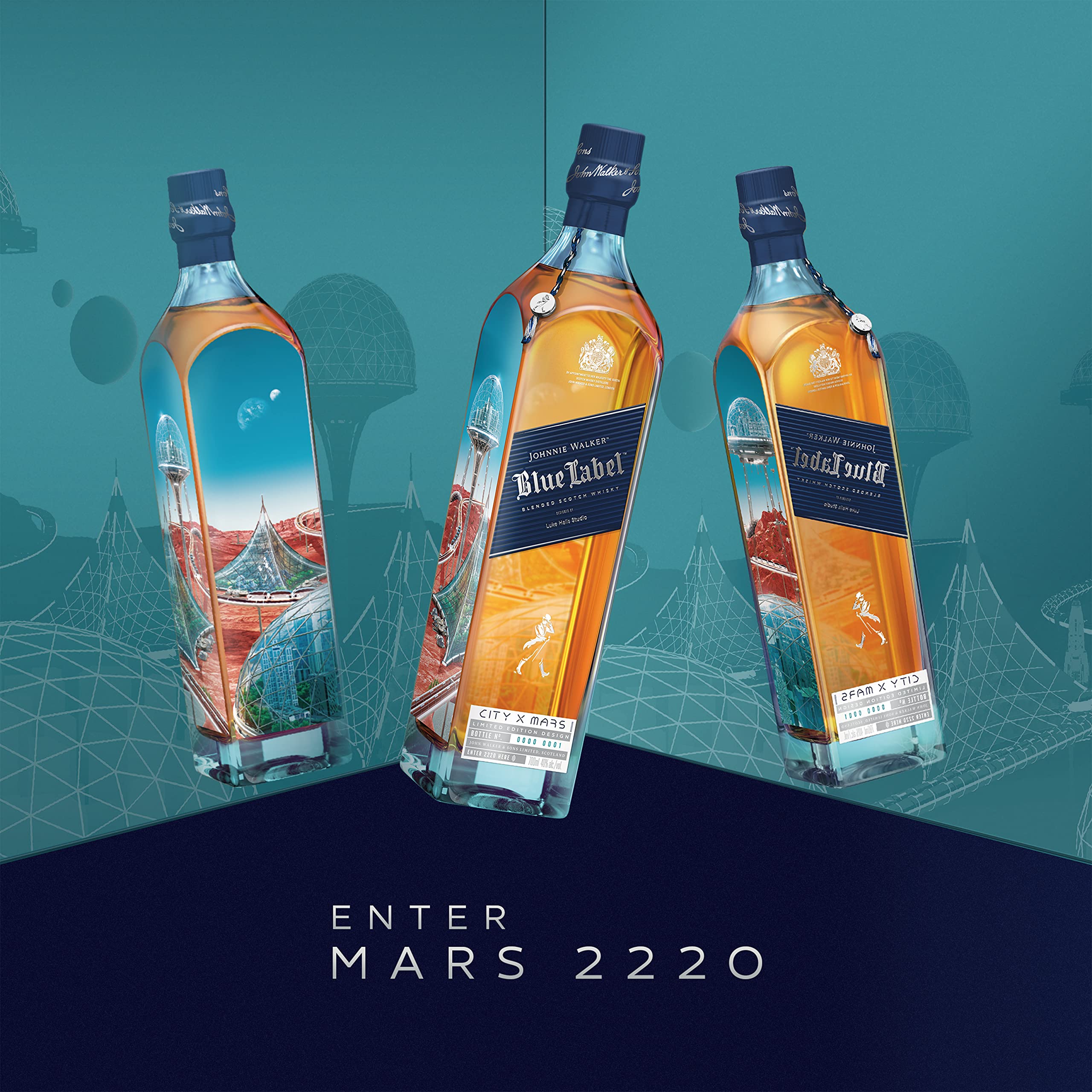 Johnnie Walker Blue Label City Edition Mars Blended Scotch Whisky