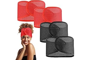 4Pcs Samurai Wrap For Your Hair With Bow - Black And Red