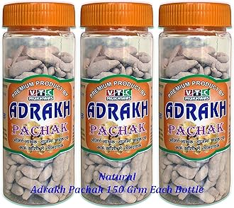 VTC MUKHWAS Adrak Pachak Slice 450gm Ginger Candy, Chatpata Pachak Churan, Digestive Ginger Dry Ginger Pack of 3