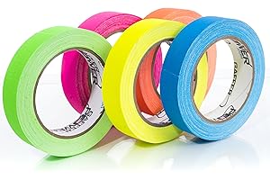 GaffTape: 5-Pack Fluorescent Gaffer Tape | Leaves No Residue