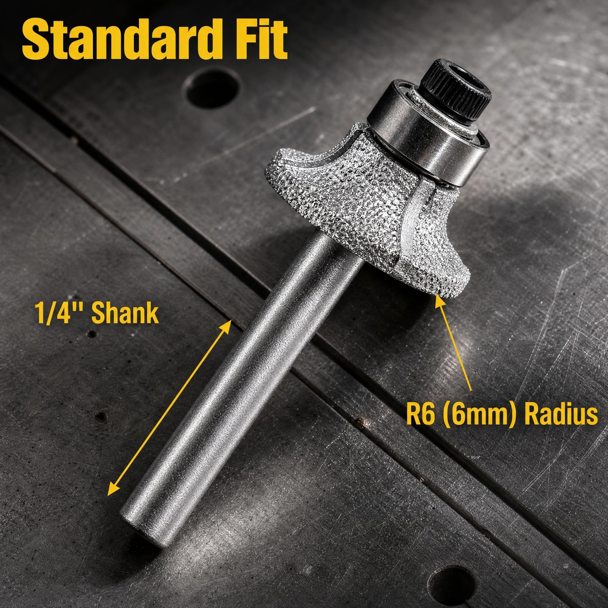Diamond Router Bit - Marble Granite Bullnose -7