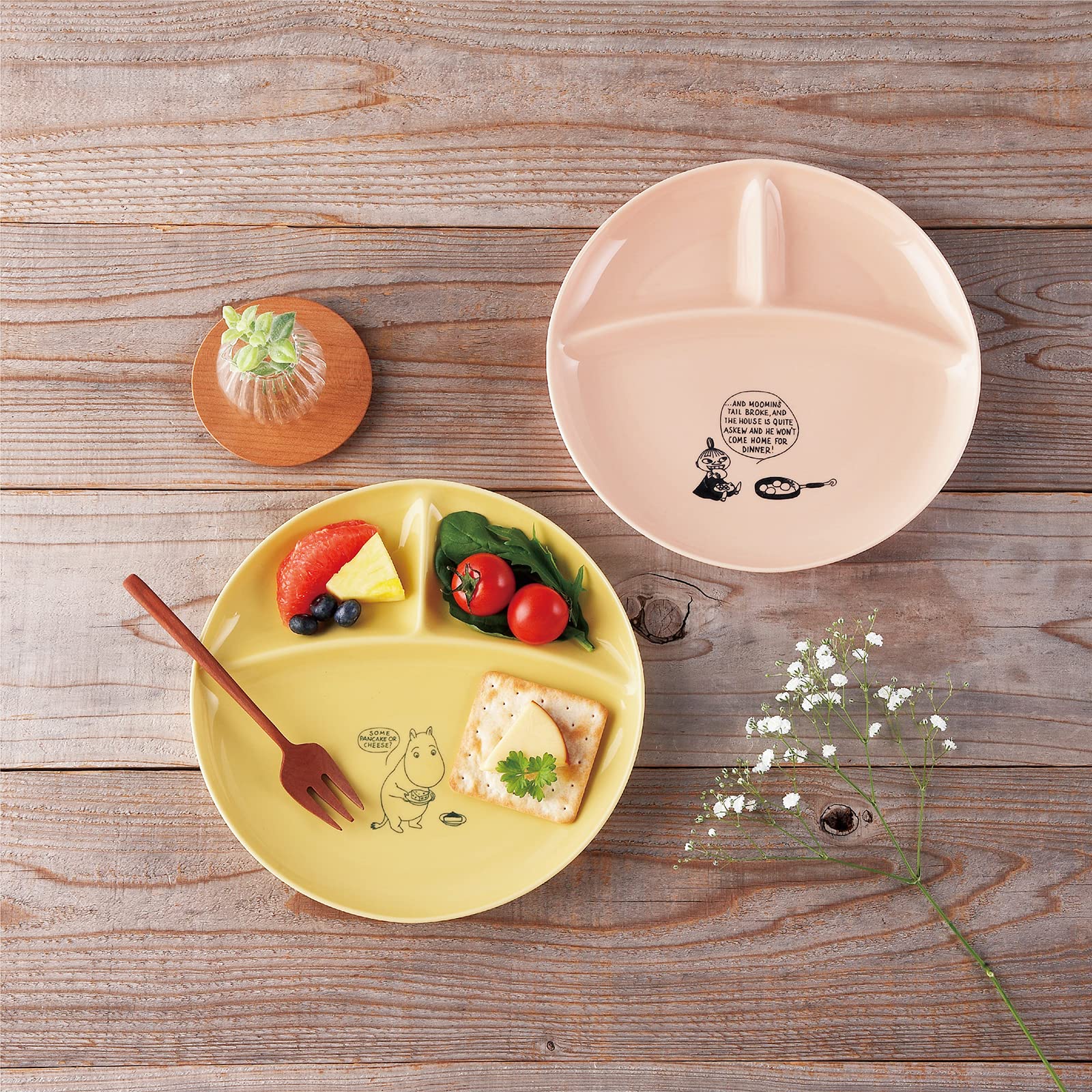 Amazon｜MOOMIN ( ムーミン ) ランチプレート 仕切り皿 直径約23cm