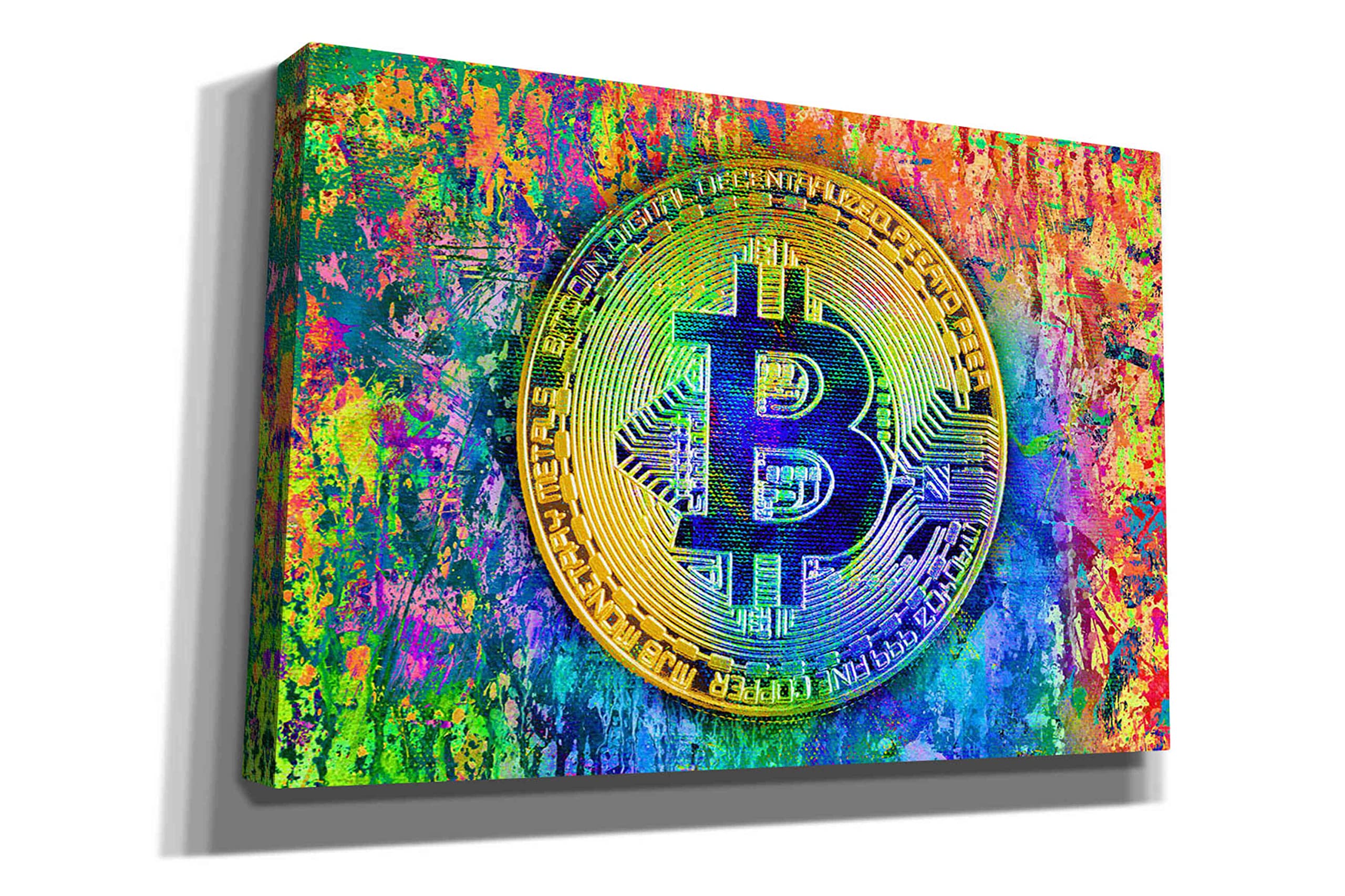 Epic Graffiti 'Bitcoin Pollock Portfolio, Canvas Wall Art, 18