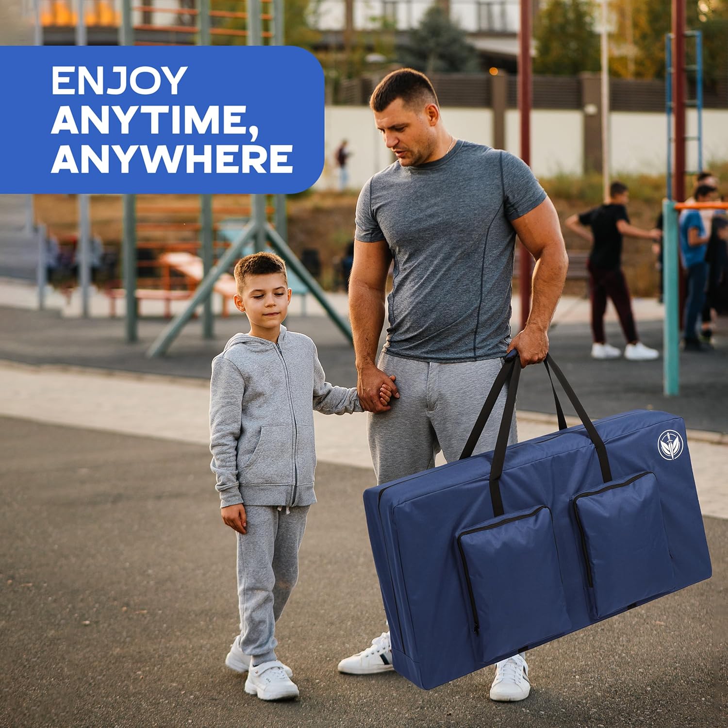 Premium Cornhole Carrying Case - Fits Regulation 4’ x 2’ Boards, Water Resistant Corn Hole Board Carry Case with Reinforced Protection, Padded Straps & Pockets