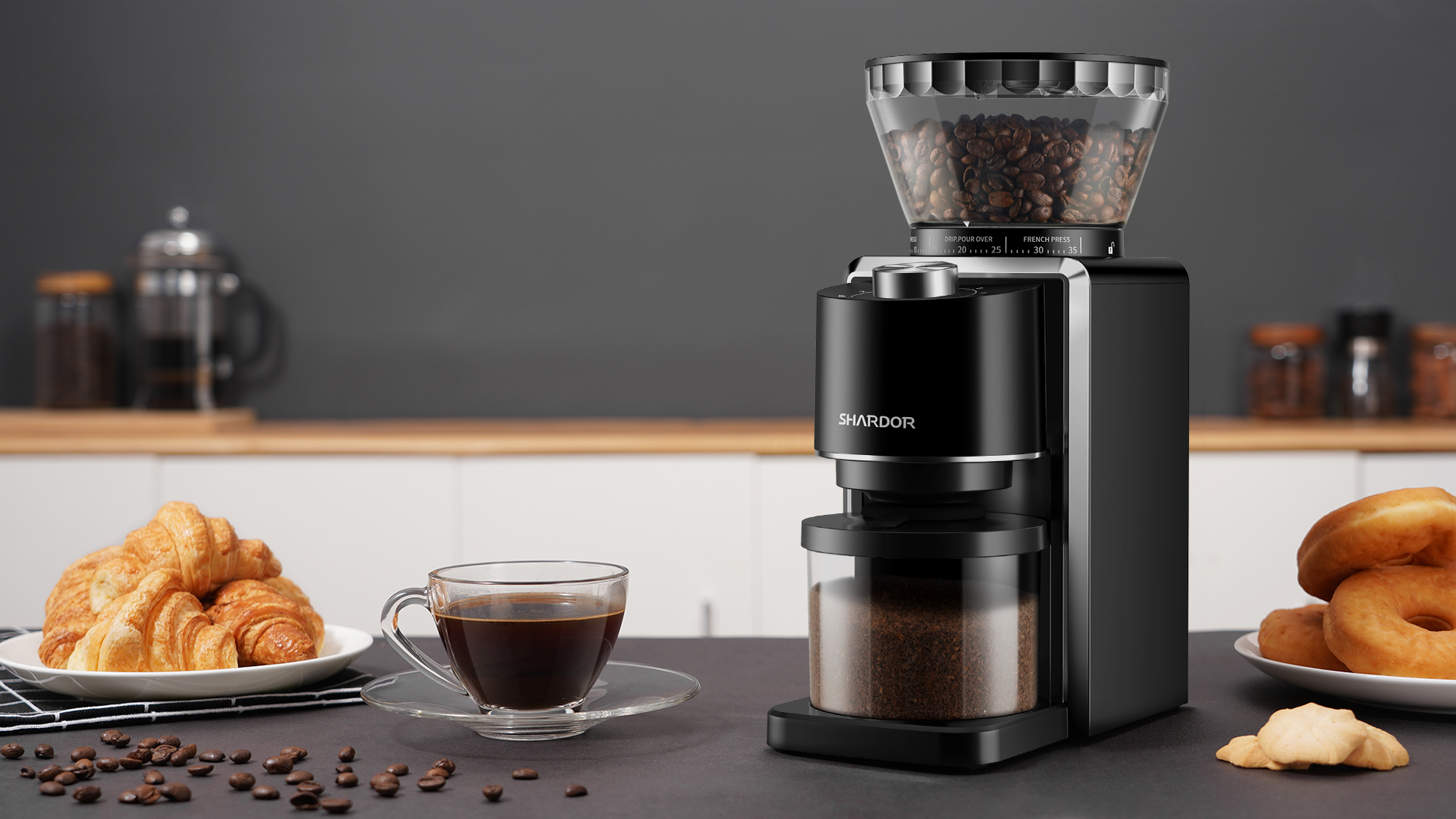 قیمت و خرید SHARDOR Conical Burr Coffee Grinder, Electric Adjustable