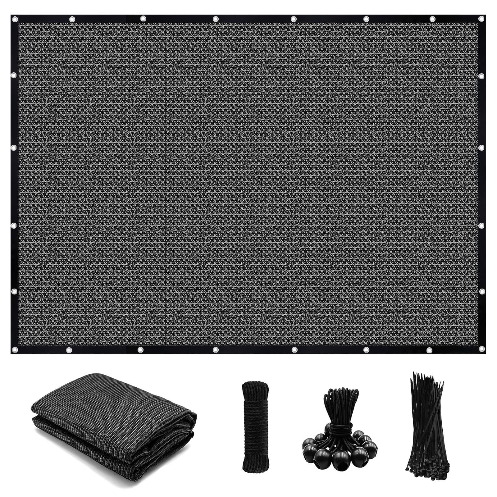 Photo 1 of 90% Sun Shade Cloth Shade Fabric with Grommets 10'x14' 