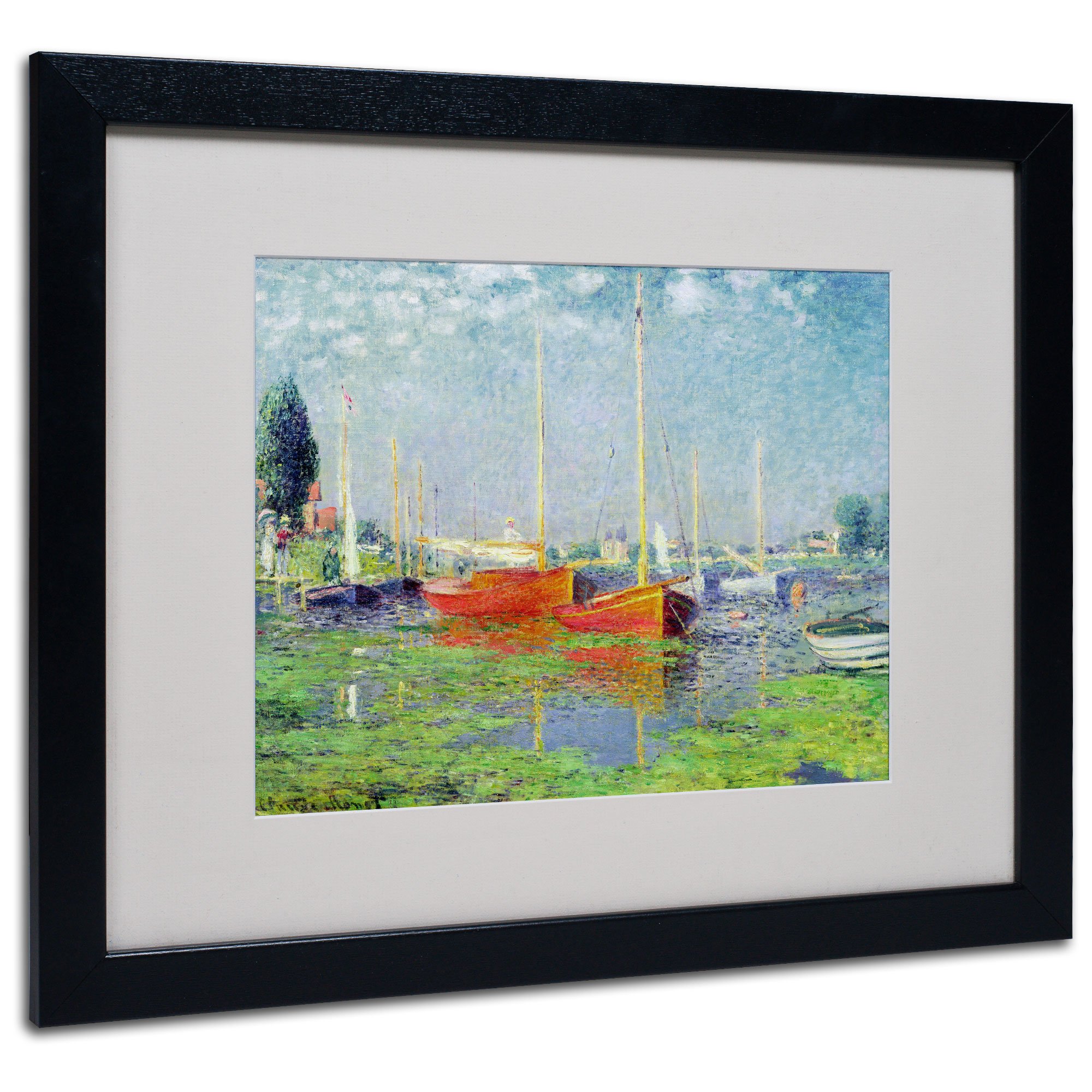 Amazon｜Trademark Fine Art Argenteuil Claude Monet キャンバス