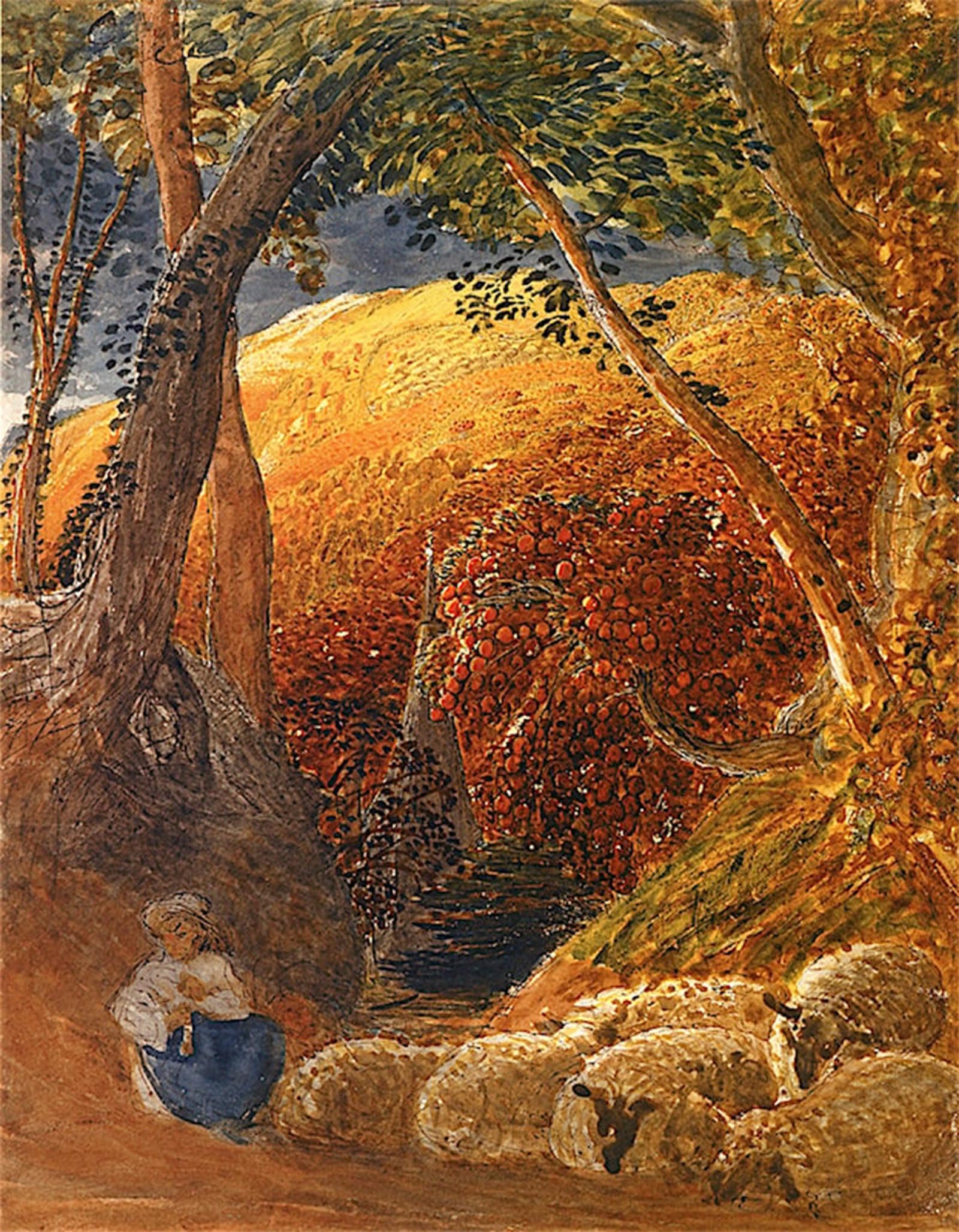 POSTERIIk Vintage Print Pop Art Landscape Artwork the Tree by Samuel Palmer Art Prints for Office Home Decor 60x90cm