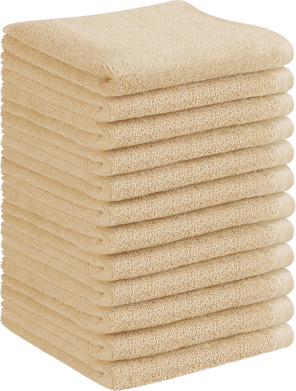 Westlane Linens Washcloths Set 100 Cotton Flannels Face Cloth 30x30 cm Light weight Quick Dry