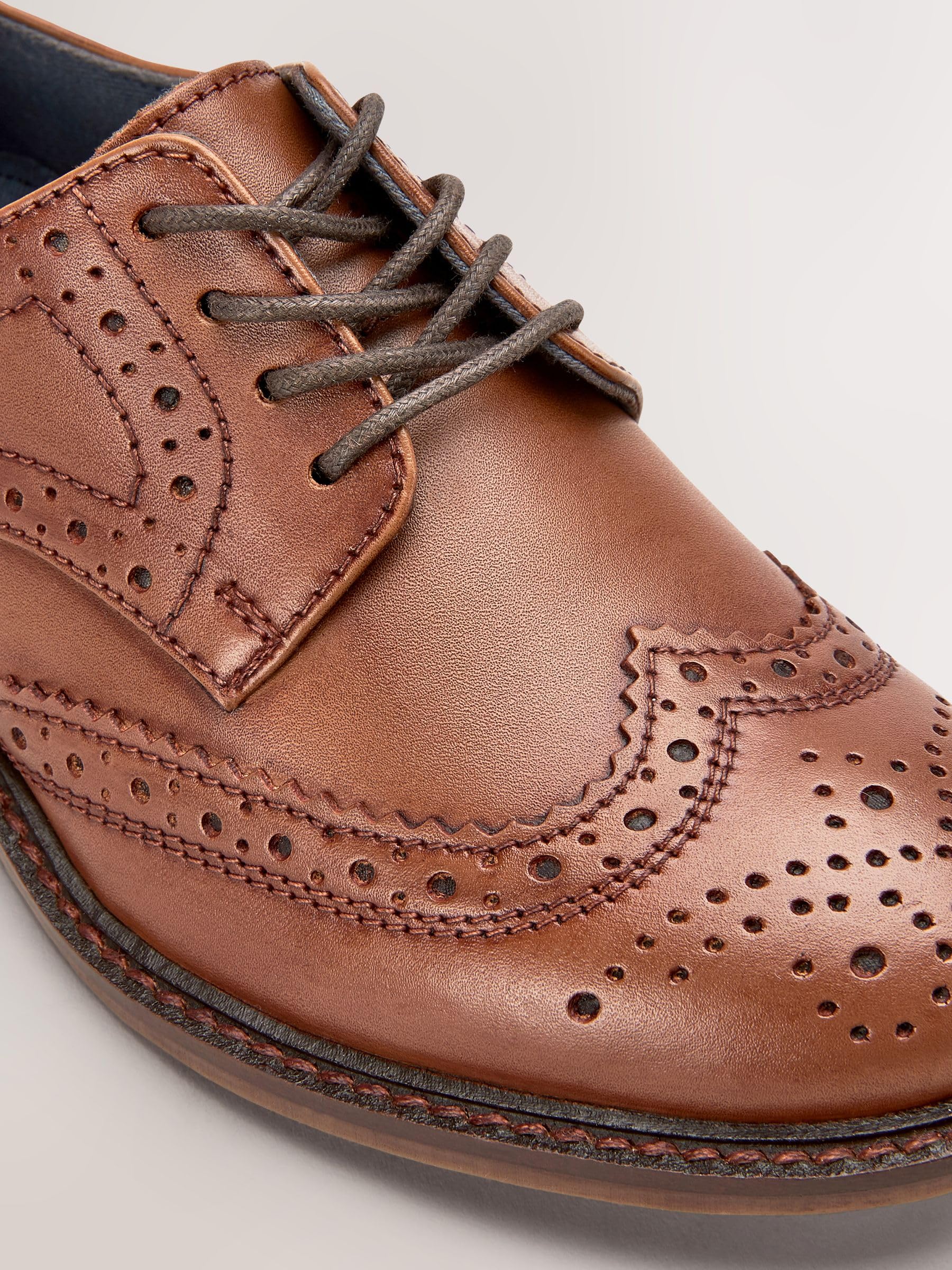 NEXT Garçon Chaussures Richelieu en Cuir à Lacets