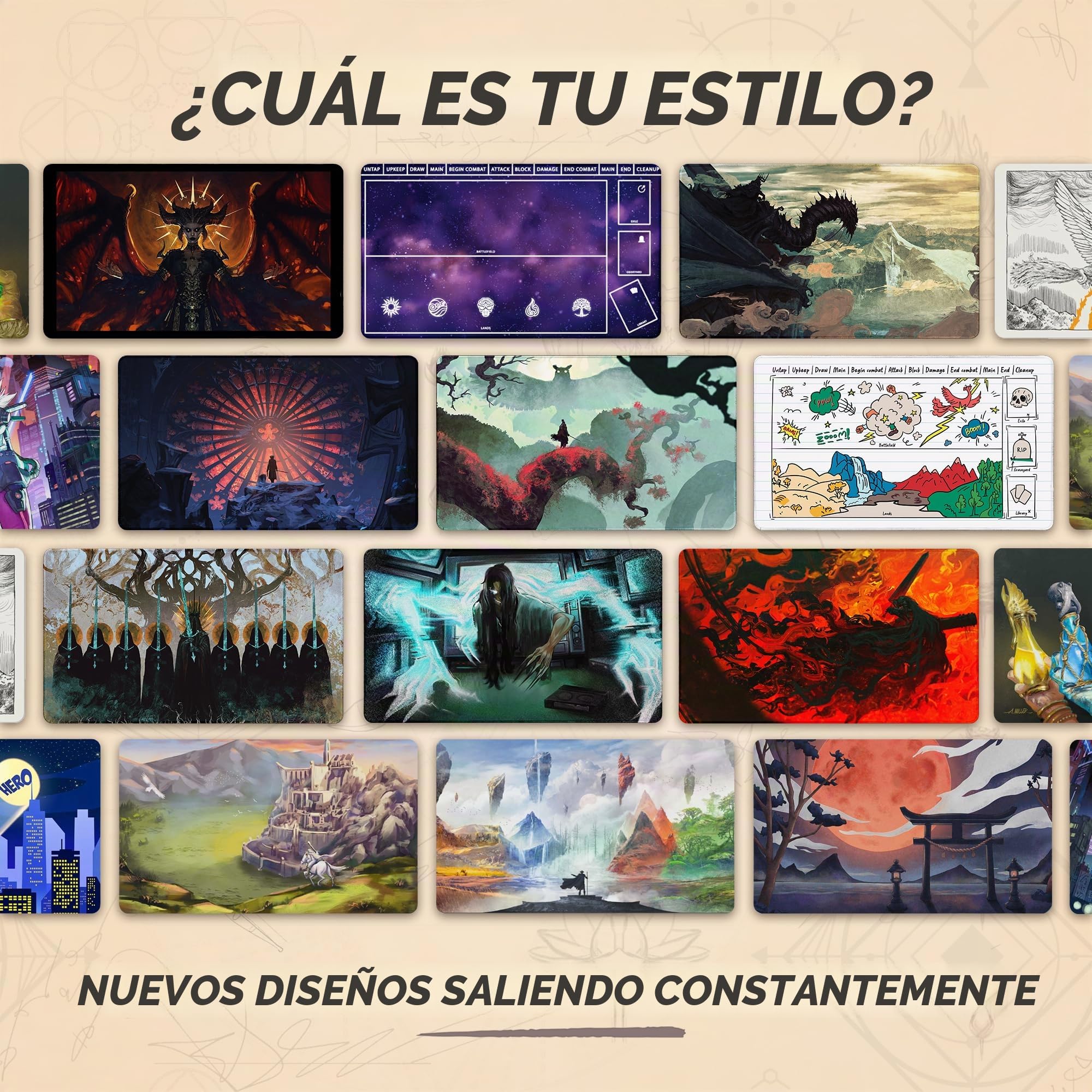 The Raven's Nightmare (Bordes cosidos) - Alfombra de Juego Bloodborne - Compatible con tapete de Juego Magic The Gathering - Juega a MTG, YuGiOh, TCG - Diseños Originales y Accesorios