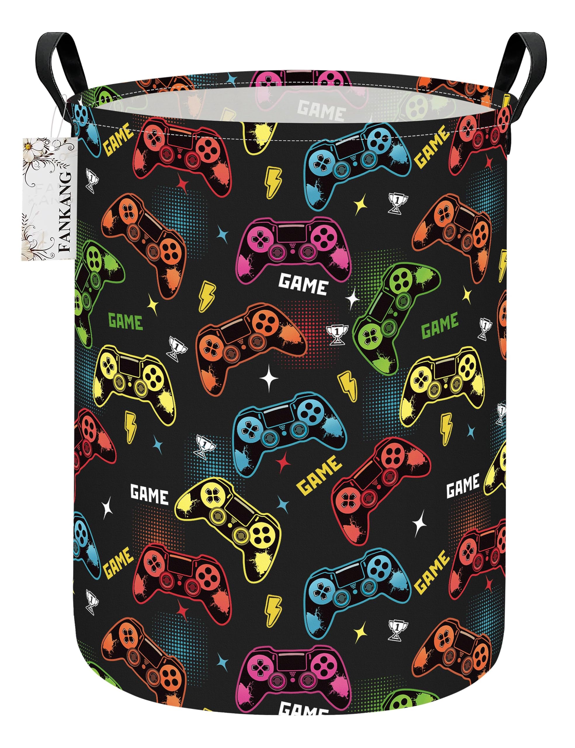 FANKANG Game Laundry Hamper Canvas Foldable Storage Bins — image 1