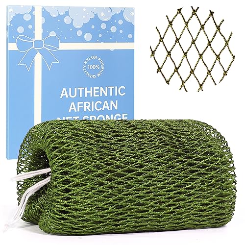 African Net Sponge Authentic with Knots – 20+ Colors –