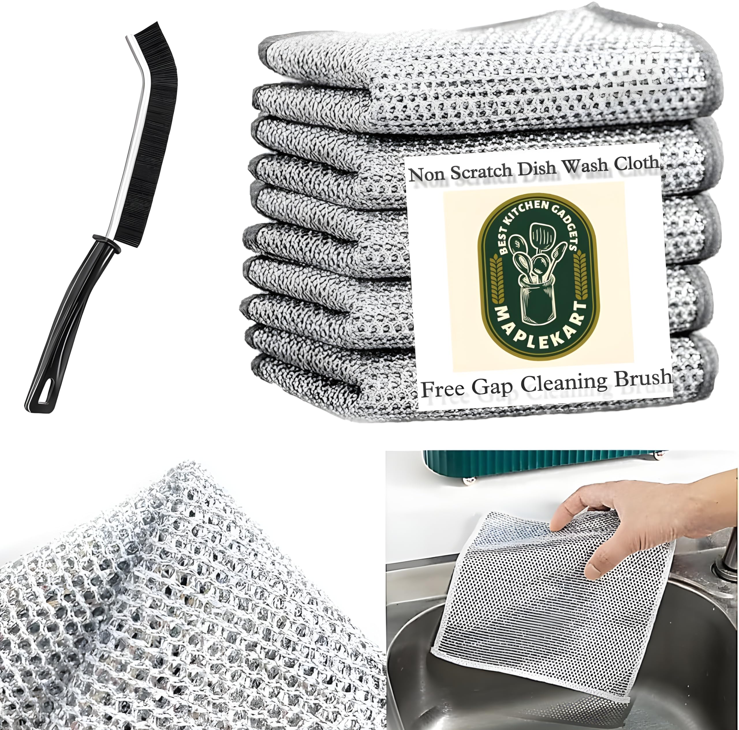 See full amazon price history chart for Maplekart Non-Scratch Wire Mesh Dishcloth, Multipurpose Metal Wire Cleaning Cloth for Kitchen, Reusable Scrubber Dish Rag, Essential Home Cleaning Tool, Latest 2024 Kitchen Gadgets (Pack of 10) Maplekart Non-Scratch Wire Mesh Dishcloth, Multipurpose Metal Wire Cleaning Cloth for Kitchen, Reusable Scrubber Dish Rag, Essential Home Cleaning Tool, Latest 2024 Kitchen Gadgets (Pack of 10) (B0D2Y2QX68) Amazon Price History, Amazon Price Tracker