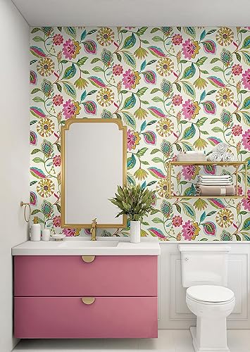 Miniatura 2 de Surface Style - Papel tapiz para despegar y pegar, papel tapiz de celosía para dormitorio, tocador, cocina, autoadhesivo, vinilo, cobertura de 30.75