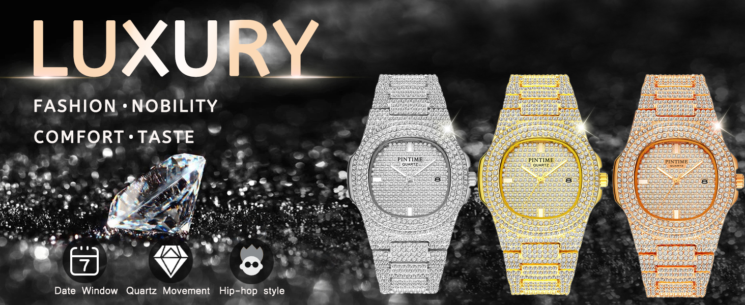 Luxury Designer Watch with diamantés Diamond Watches | Luxury Timepieces Collection | OMI Jewelry main image 2