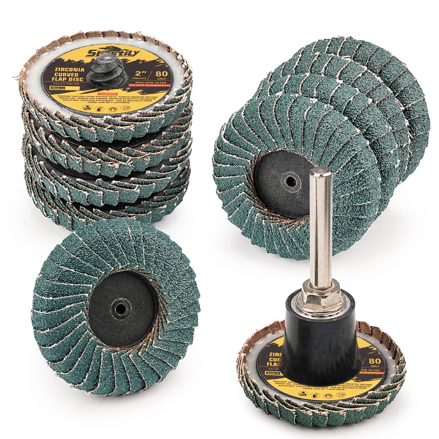 Sbestily Flap Discs - Die Grinder Sanding Kit -10
